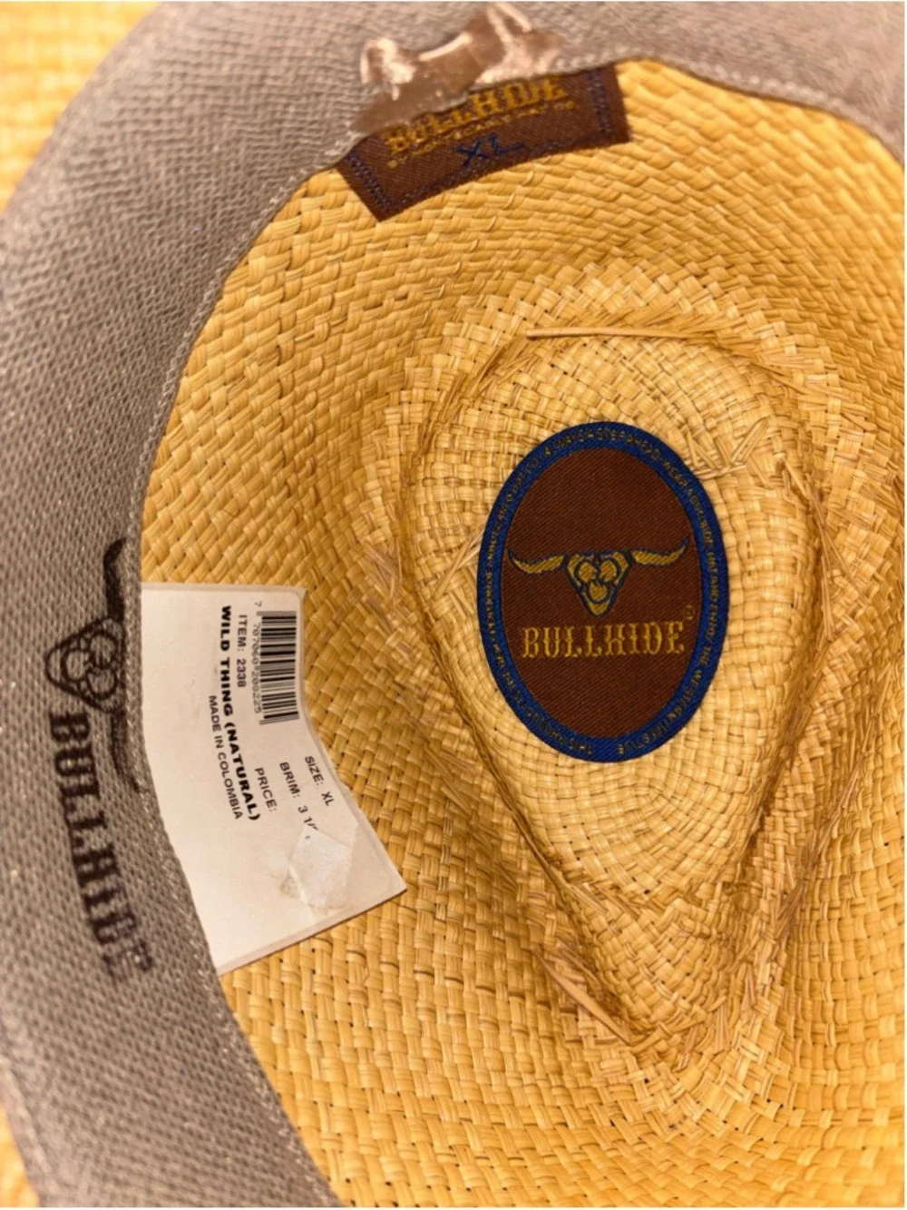 NEW Bullhide Montecarlo Coastal Cowgirl Panama Straw Embellished Hat size XL